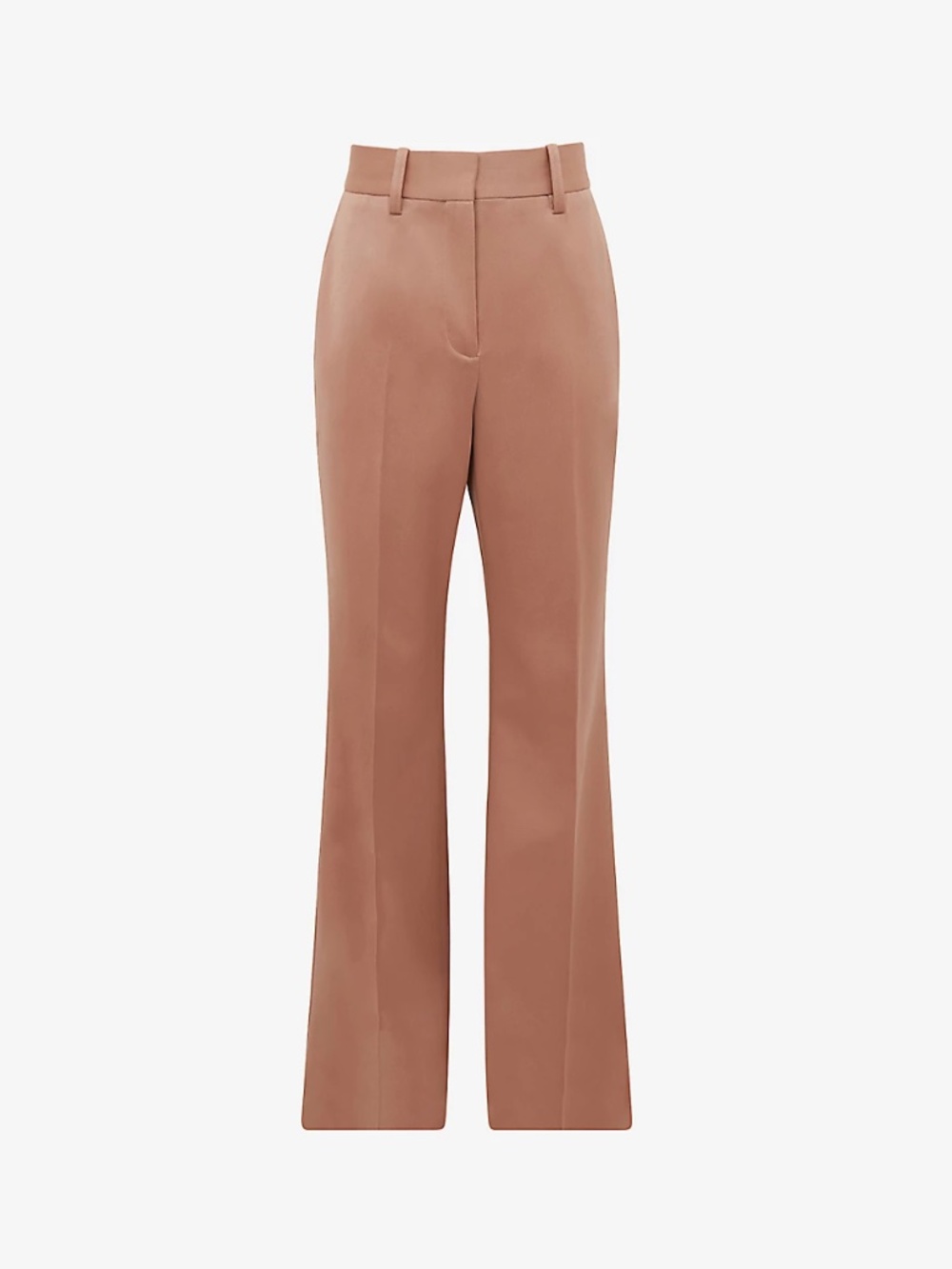 NWT REISS Stretch-Wool Luna Flair Trousers - Rose - Picture 6 of 14